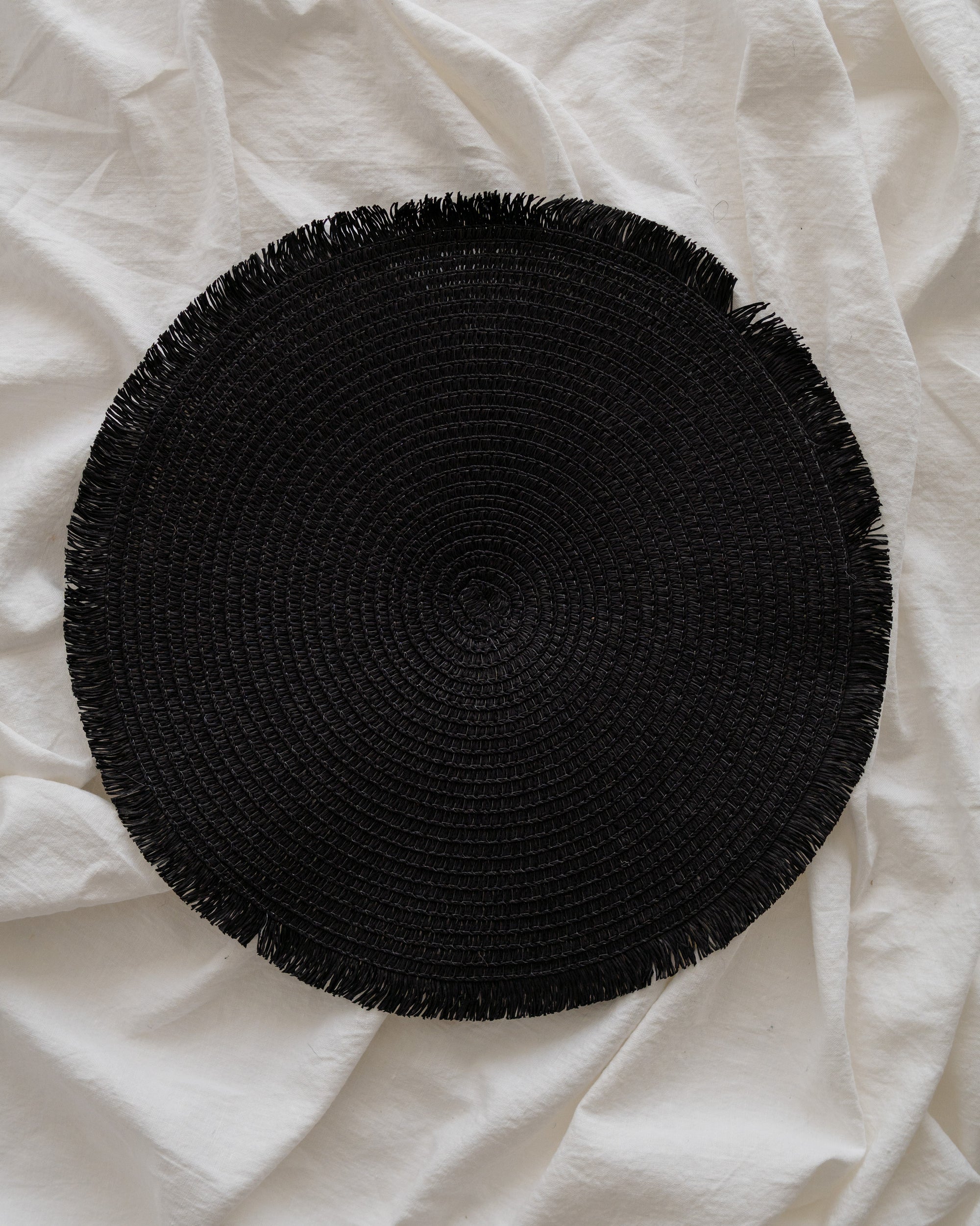 Individual circular 38cm Negro