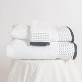 Toalla Mara Blanco/ Gris