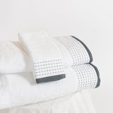 Toalla Mara Blanco/ Gris