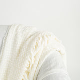 Manta blanco textura