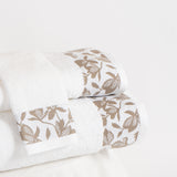Toalla Ritz Blanco/ Taupe