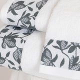 Toalla Ritz Blanco/ Gris