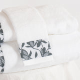 Toalla Ritz Blanco/ Gris