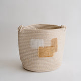 Cesta con Apliques Textiles 278